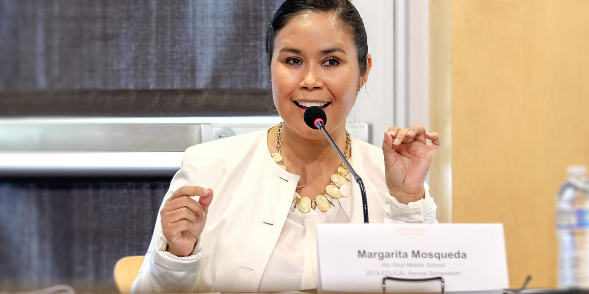 Margarita Mosqueda at the inaugural Fall 2019 EDU❘CAL Annual Symposium