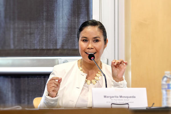 Margarita Mosqueda at the inaugural Fall 2019 EDU❘CAL Annual Symposium
